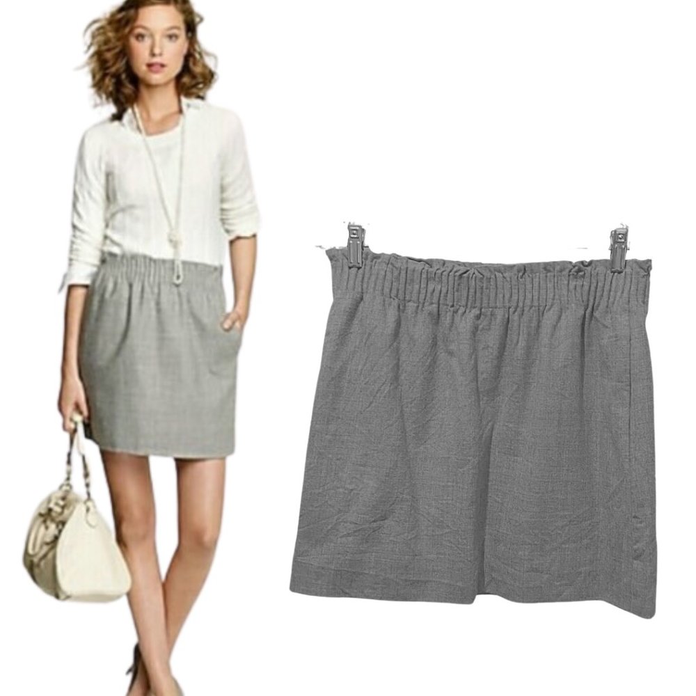 J.Crew wool gray skirt sz 10